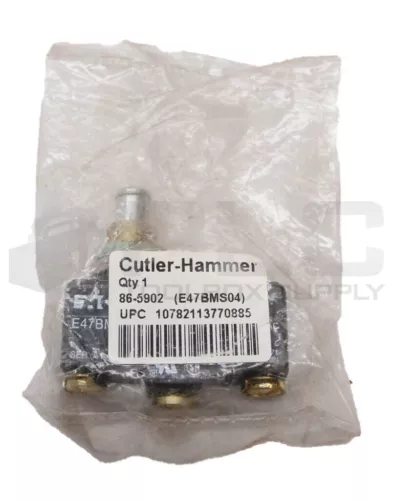 SEALED NEW CUTLER HAMMER E47BMS04 SNAP LIMIT SWITCH15A 125-250VAC 86-5902