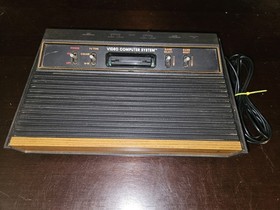 Atari 2600 (CX-2600 A) Console Wood Grain 4 Switch Untested Vintage Game System