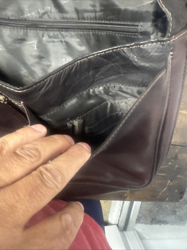 Kenneth Cole Messenger Bag Braunes Leder Laptop Business Tasche Aktentasche  - Bild 16 von 24