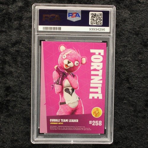 Panini Fortnite Series 1 PSA 9 Cuddle Team Leader #258 Crystal Shard Italy Epic - Picture 2 of 2