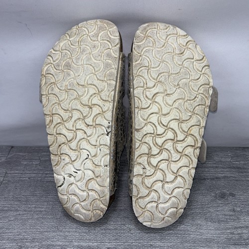 Birkenstock Arizona Women’s Sandal Size 37 Birko-Flor Metallic Stones Gold - Picture 12 of 18