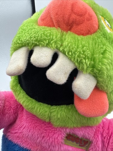Vintage Zugly Cyclops Plush Doll My Pet Hug A Monster 1986 17" Marchon RARE - Picture 7 of 13