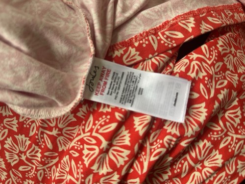 JOULES BRIELLE RED FLORAL TUNIC DRESS.. size 14 ...BNWTS..RRP £54.95 - Picture 6 of 7
