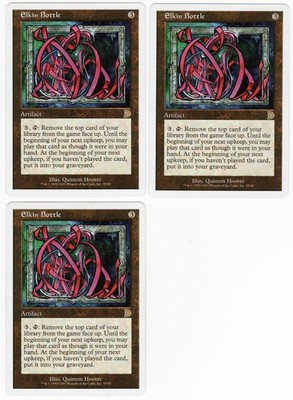 Elkin Bottle x3 3x 2001 Deckmasters Colorless Rare Artifact MTG SP - NM AZ1