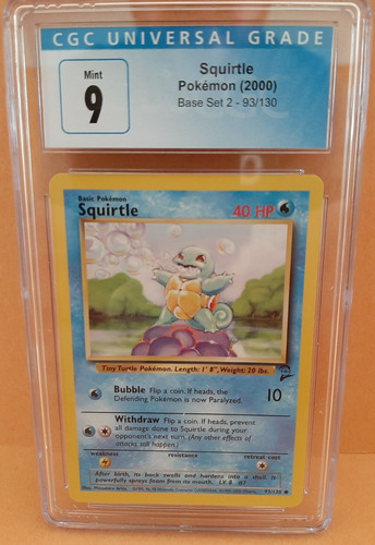 Squirtle graded CGC 9 for sale on eBay