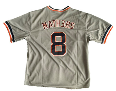 Detroit Tigers Eminem Marshall Mathers #8 Gray Baseball Jersey MM EXCLUSIVE New