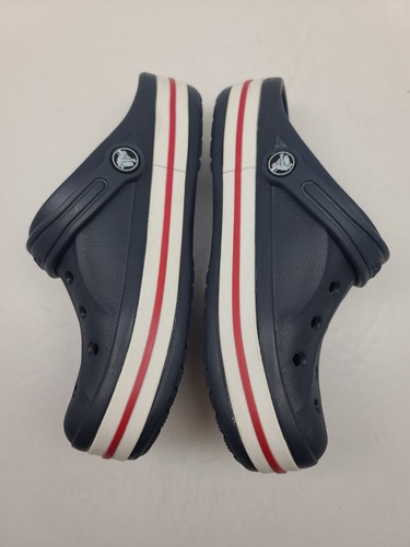 Crocs Bayaband Clogs Kids Junior Blue Slip-On Heel Straps Comfort Size 3 - Picture 5 of 11