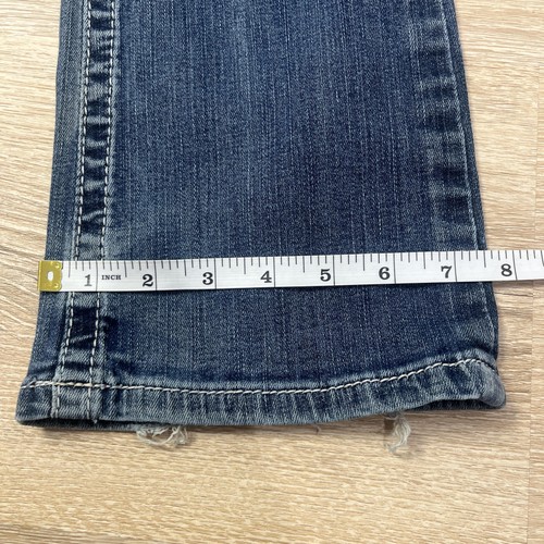 Ariat REAL Denim Jeans Damen 26S blau Bootcut Mid Rise Western Nähte Schlag - Bild 8 von 8