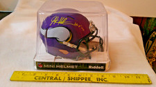 Steve Hutchinson Signed Minnesota Vikings Mini Helmet JSA