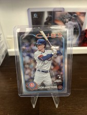 PETE CROW-ARMSTRONG 2024 TOPPS CHROME REFRACTOR RC ROOKIE CARD #16 CHICAGO CUBS