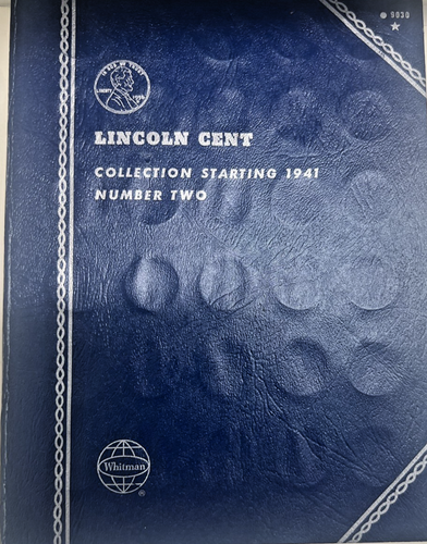 Whitman Lincoln Head Cent Album 1941 - 1971S (51 verschiedene Münzen)