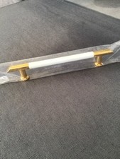 Möbelgriff Stangengriff NOLTE Küchen Schublade Art Deco gold / weiß  OVP