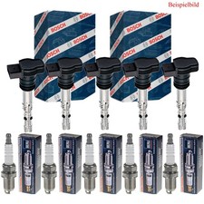 5x BOSCH Zündspule + BERU Zündkerze für Fiat Coupe FA/175 2.0 20V Lancia Lybra