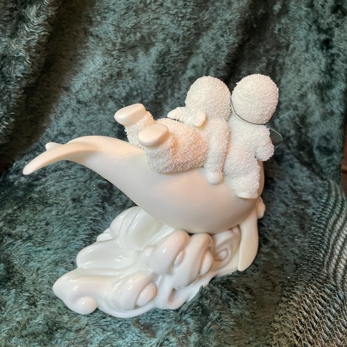 2000 Dept. 56 Snowbabies "RIDE THE WAVE" Snowbabies on Dolphin 56.69057 w/Box - Picture 5 of 11