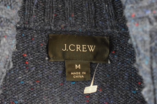 J CREW Blue Knitwear Jumper size M Mens Wool Blend Pullover Casual Outdoors - Picture 4 of 8