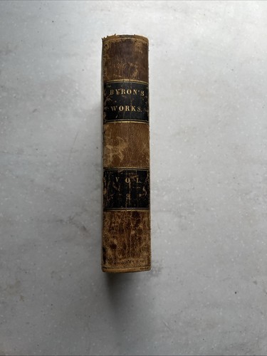 Antikes Lederbuch von 1843 - Werke von Lord Byron Band 3 Thomas Moore - Stiche - Bild 12 von 16