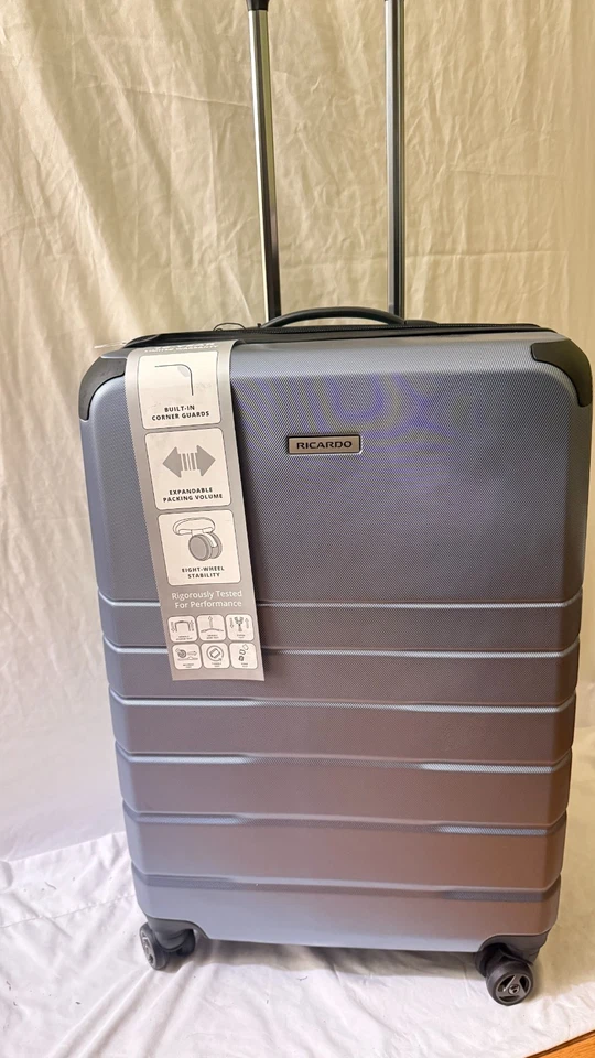 Nuevo Equipaje Ricardo Orinda Hardside 26" Mediano Check In Spinner Azul Foto 3 de 4