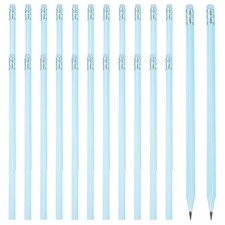 Round Pencils 24 Pcs Triangle HB Graphite Pencil Wooden Pencils with Eraser f...