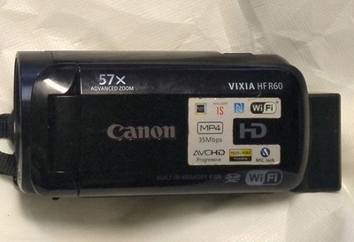 Canon VIXIA HF R60 Full HD Camcorder (Black) - 8GB Internal Flash Memory