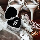 Decorative Jar Embossment Jewelry Storage Jar Heart Shaped Jewelry Box Alloy Jar