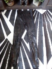 New NWOT Spanx Faux Leather Moto Jegging Sz S Stretch Accentuates Curves