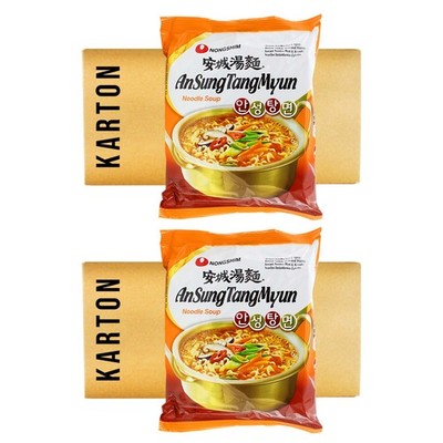 Nongshim Ansung Ramen Nudeln Hot & Spicy 40x125g Instant Nudeln Ramyun Nudelsupp