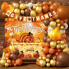 Thanksgiving Party Decorations Supplies, Thanksgiving Banner Backdrop Tablecloth