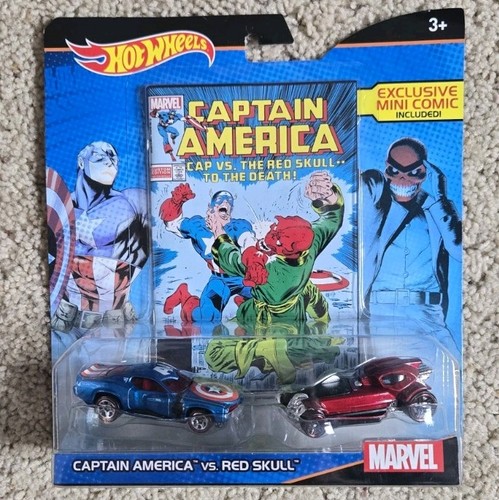 2015 Hot Wheels Spider-Man vs Venom, Captain America vs Red Skull etc. Mit Comics - Bild 4 von 5