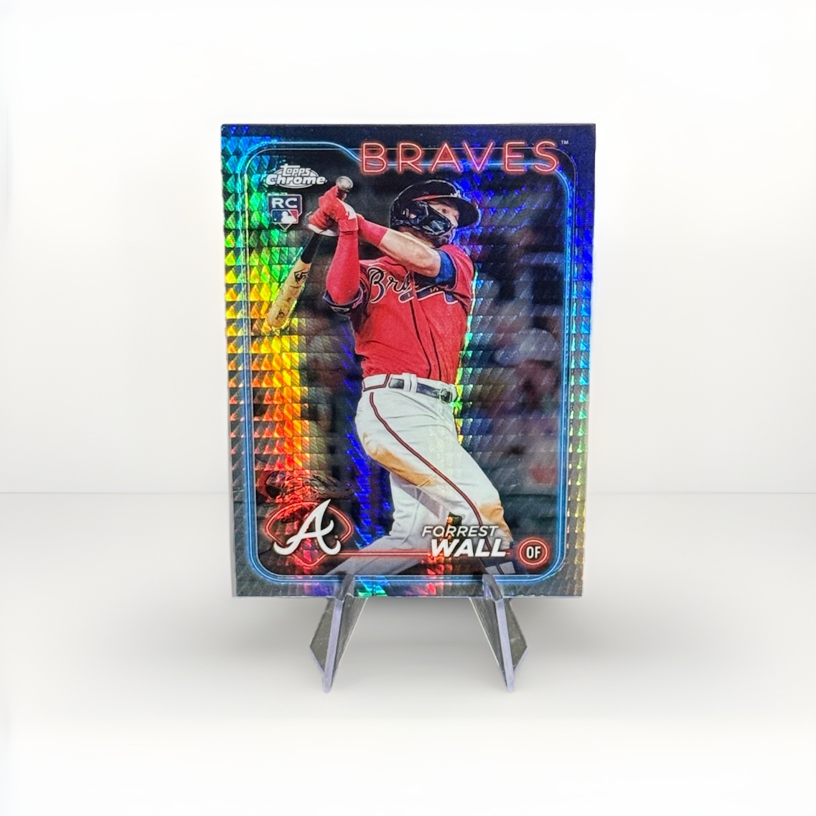 2024 Topps Chrome - Forrest Wall #176 Prism Refractor (RC)