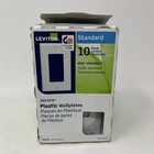 Leviton 1-Gang White Decora Rocker Switch and Wall Outlet Cover Plates 10 Pack