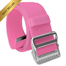 ASA TECHMED Gait Belt 60in Pink Quick Release Lift Assist Elderly Caregiver Belt