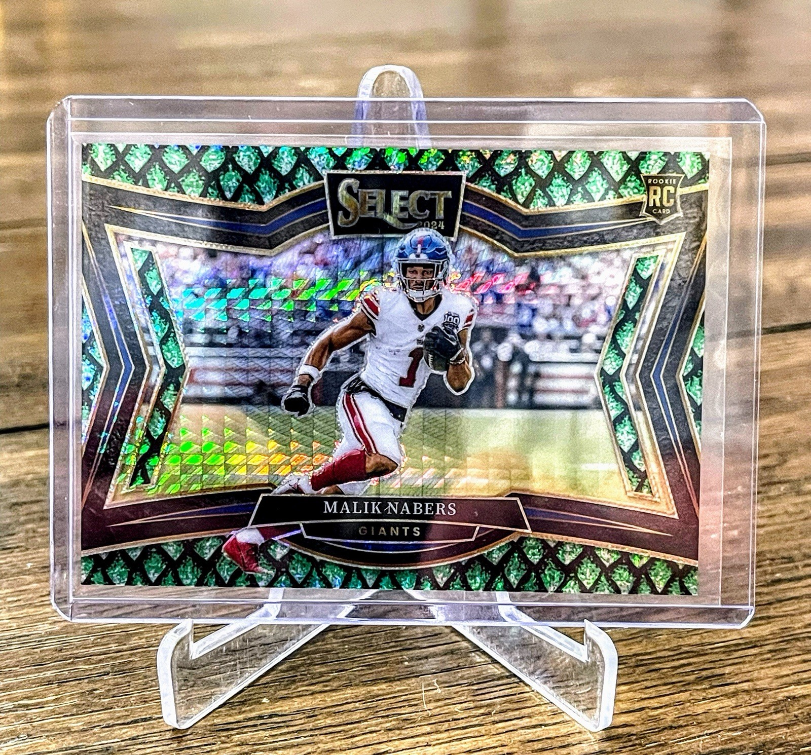 2024 Select International Field Level Dragonscale 30/70 Malik Nabers RC! GIANTS