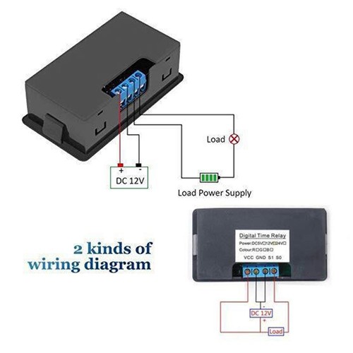 DC 12V Time Delay Switch 10A Timer Switch Module Programmable Digital Time Cycle - Picture 19 of 19