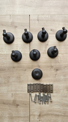 8 x Hooks By Corston (Hyde Hook) Coat Hook Door Hook 8 In Total Bronze Hooks - Picture 3 of 9