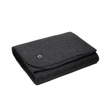 Tahoe Wool Bed Blanket  Soft, Breathable Wool Queen U.S. Standard Charcoal