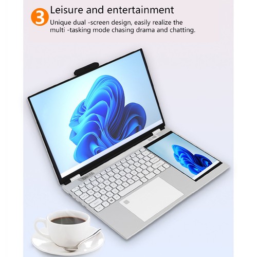 Double Screen Laptop 1920x1080 15.6 Inch IPS 1280x800 7 Inch IPS Touch Scre BST - Picture 5 of 42