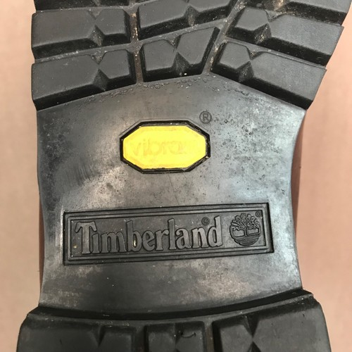 Timberland 3-Eye Boat Shoe 59033 Vibram Sole Brown Green Canvas UK Size 9 RARE - Picture 17 of 19
