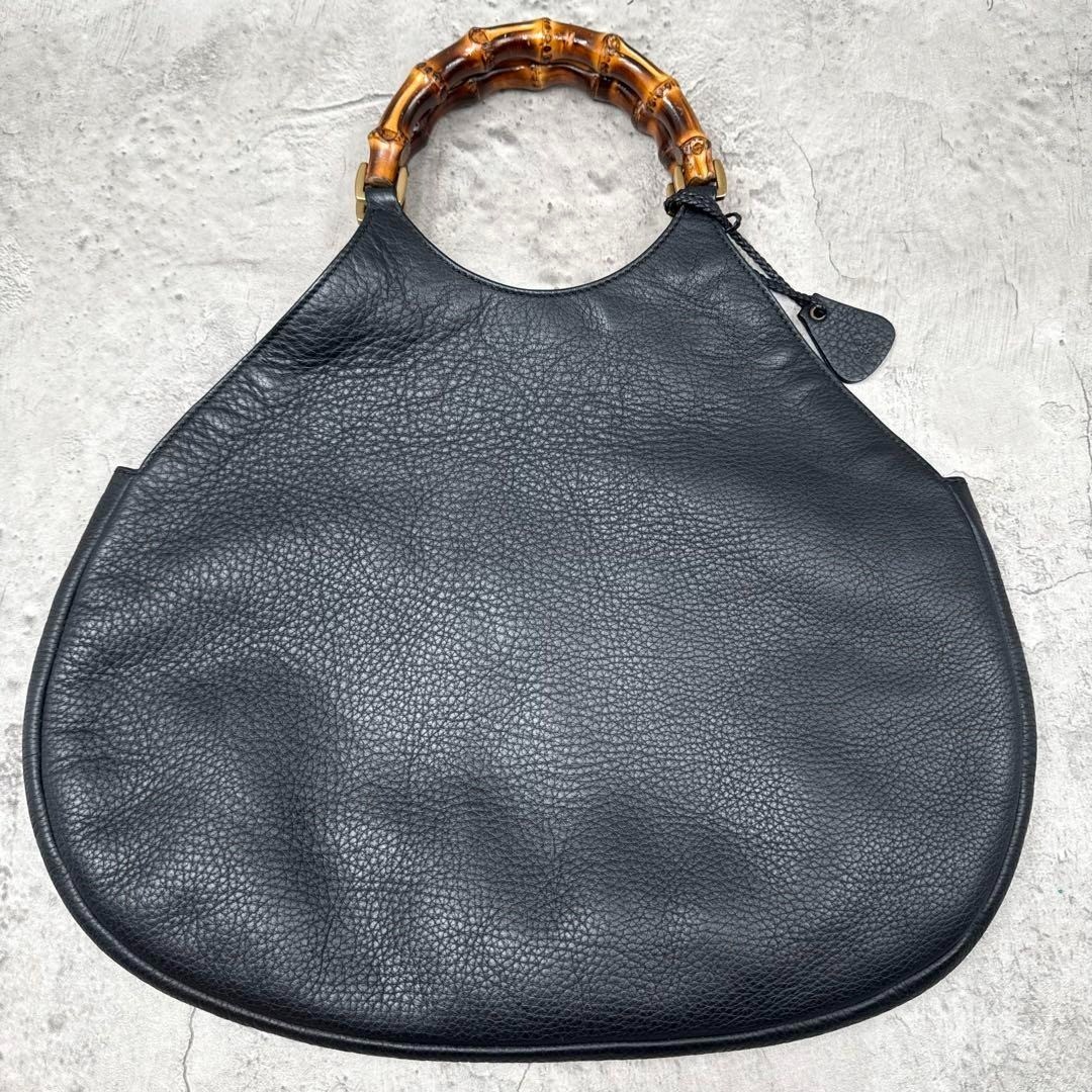 バッグ FW2003 GUCCI by Tom Ford HAND BAG Gucci Vintage FW2003 tom ford Bamboo Hand bag Tote Leather