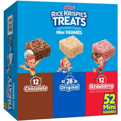 Mini Knusprige Marshmallow Quadrate, Kinder Snacks, Lunch Snacks, Variety Pack, 20...