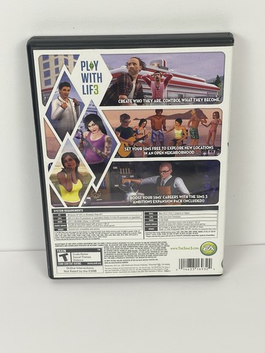 The Sims 3 Deluxe Windows MAC DVD ROM Complete In Box With Instruction Manual - Picture 2 of 4