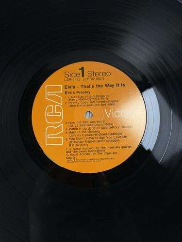 Elvis Presley That's The Way It Is Elvis 1970 RCA Victor Stereo MGM Studios - Bild 7 von 10