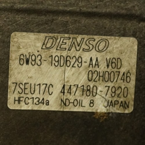 07-09 Jaguar Xk X150 Ac Air Conditioning Compressor W Pulley 6W8319d629aa Oem - Picture 7 of 7