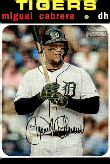 2020 Topps Heritage #41 Miguel Cabrera