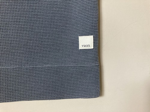 Vuori Bayview Thermal Hoodie $128 sz M in Shale Gray Thermal Waffle Knit inv20 - Picture 4 of 15