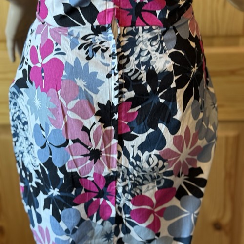 Vestido Vivien of Holloway London Azul Floral Sarong Estilo Pinup Talla XS - Imagen 17 de 21