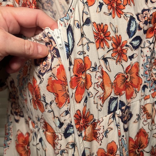 Francesca's blaues Regenkleid Damen Medium ärmellos V-Ausschnitt Strampler. Ohne Gürtel - Bild 7 von 15