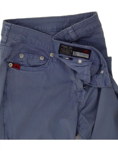 KAPPA Womens Perfect Fit Slim Casual Trousers IT 42 Medium W30 L32 Blue BU16 - Picture 3 of 3
