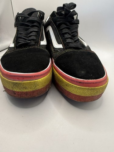 Vans-Old Skool Stacked Glitter-Rainbow-Platform-Skate-Women's 8 Men's 10 - Picture 3 of 12