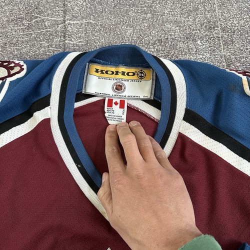 Men's Vintage Y2K Koho Colorado Avalanche Paul Kariya Authentic Home Jersey Sz M - Picture 4 of 6