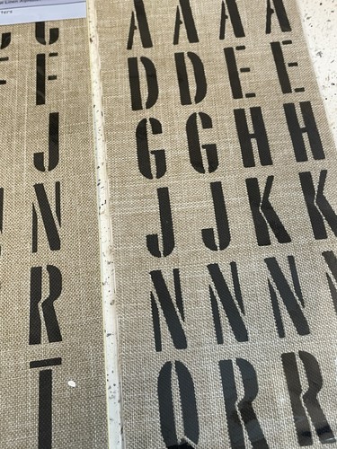 Lil Davis Designs Art Department Linen Self Adhesive Alphabet Letters 3 Pack NEW - Picture 5 of 7